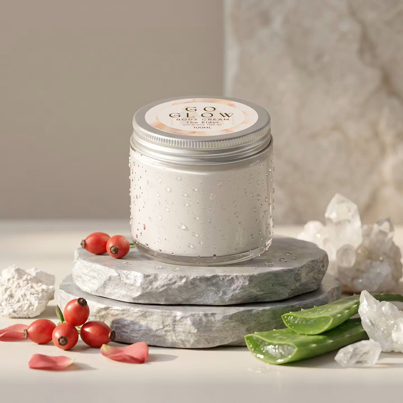 The Elder Cream - elderflower repair body cream by Go Glow Body